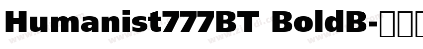 Humanist777BT BoldB字体转换